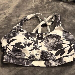 Lululemon Floral Sports Bra with Strappy Back
